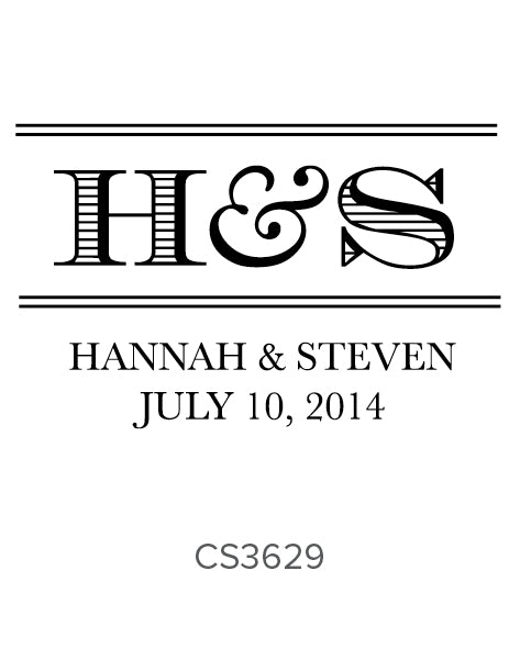 Custom Wedding Stamp CS3629 Three Designing Women