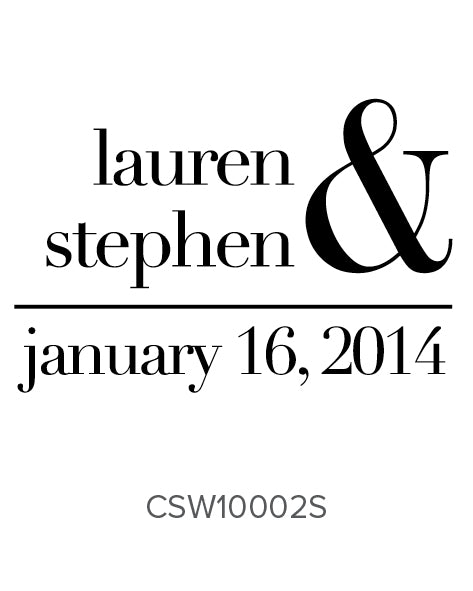 Custom Wedding Stamp CSW10002S Three Designing Women