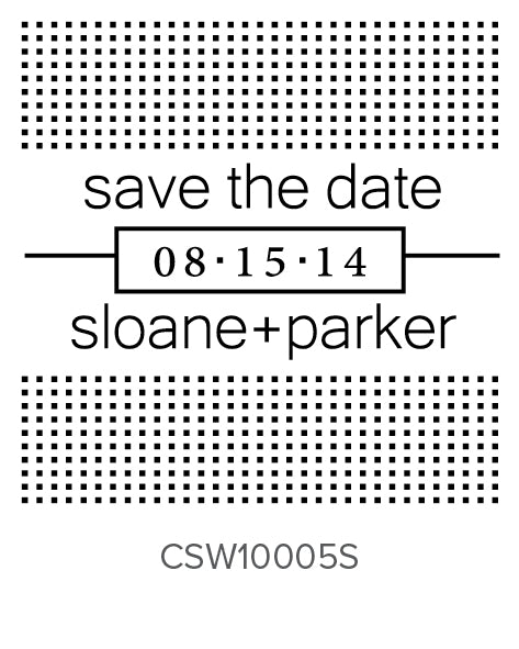 Custom Wedding Stamp CSW10005S Three Designing Women