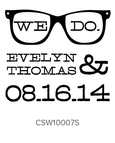 Custom Wedding Stamp CSW10007S Three Designing Women
