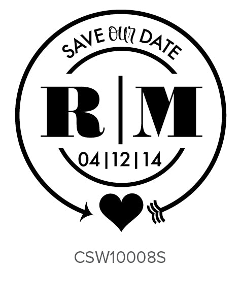 Custom Wedding Stamp CSW10008S Three Designing Women
