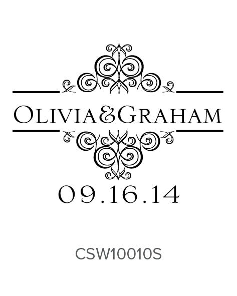 Custom Wedding Stamp CSW10010S Three Designing Women