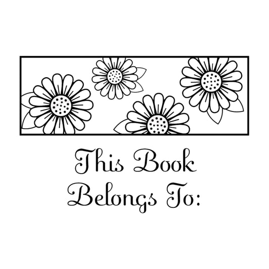Book Belongs Daisy Mix & Match Stamp Clip Pack Three Designing Women