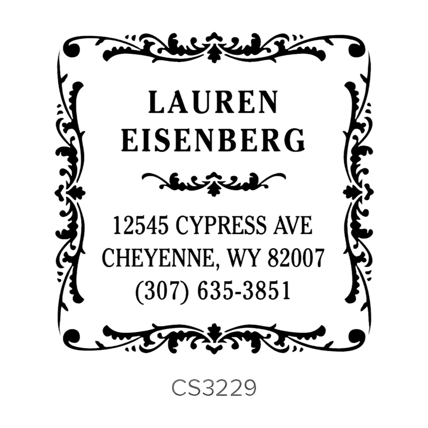 Custom Address Stamp CS3229 Three Designing Women
