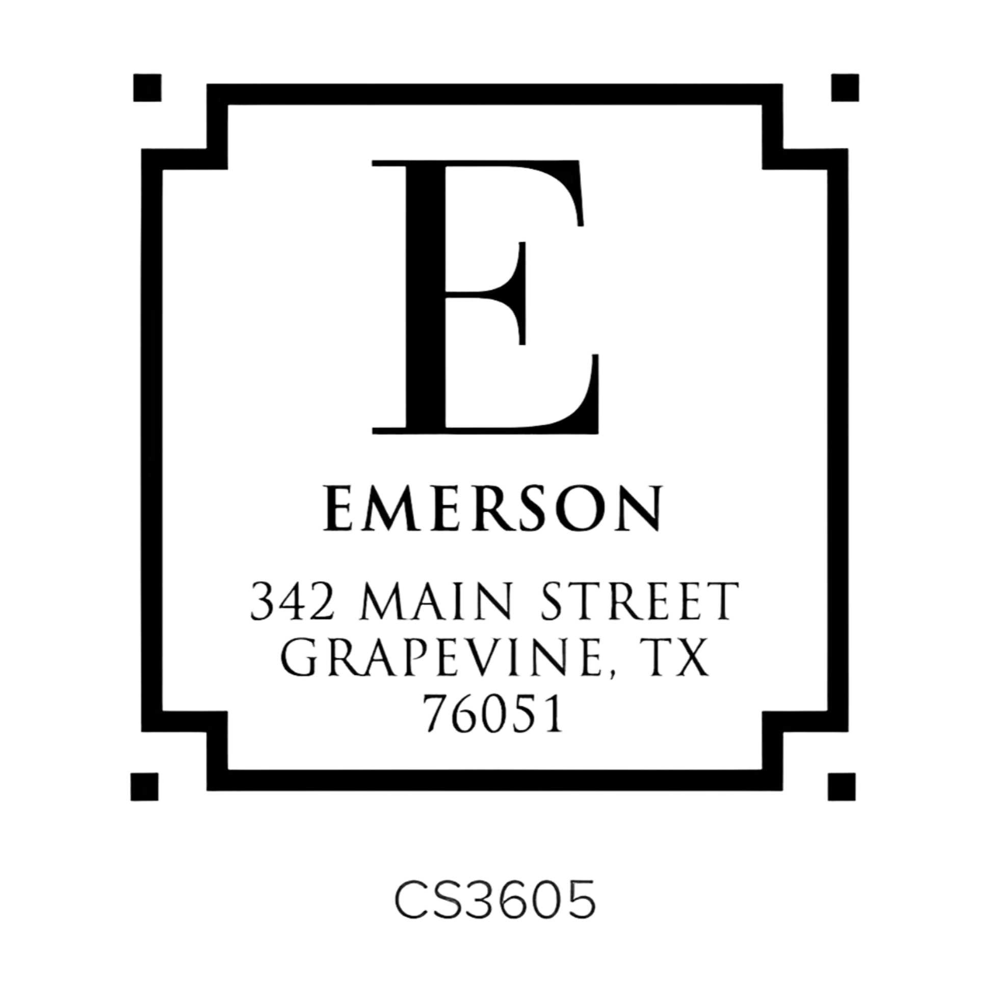 Custom Address Stamp CS3605 Three Designing Women