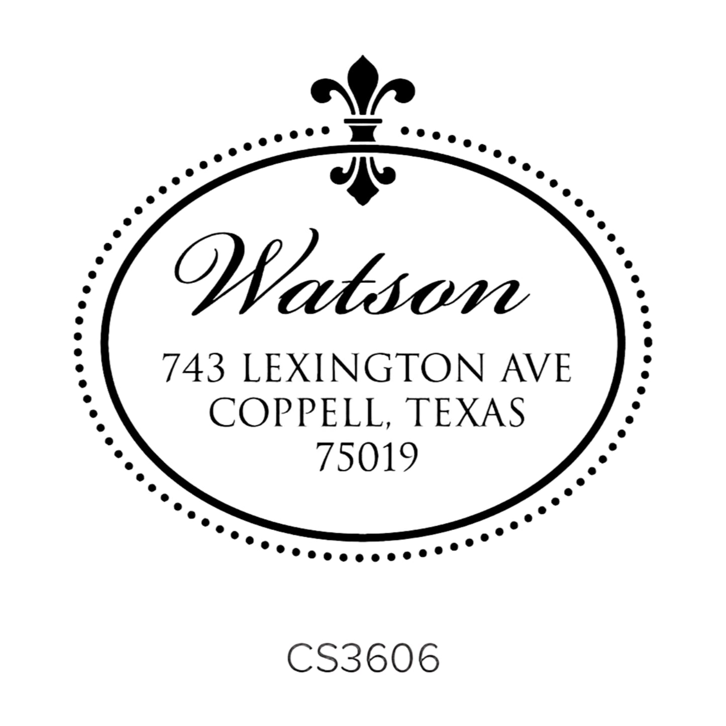 Custom Address Stamp CS3606 Three Designing Women