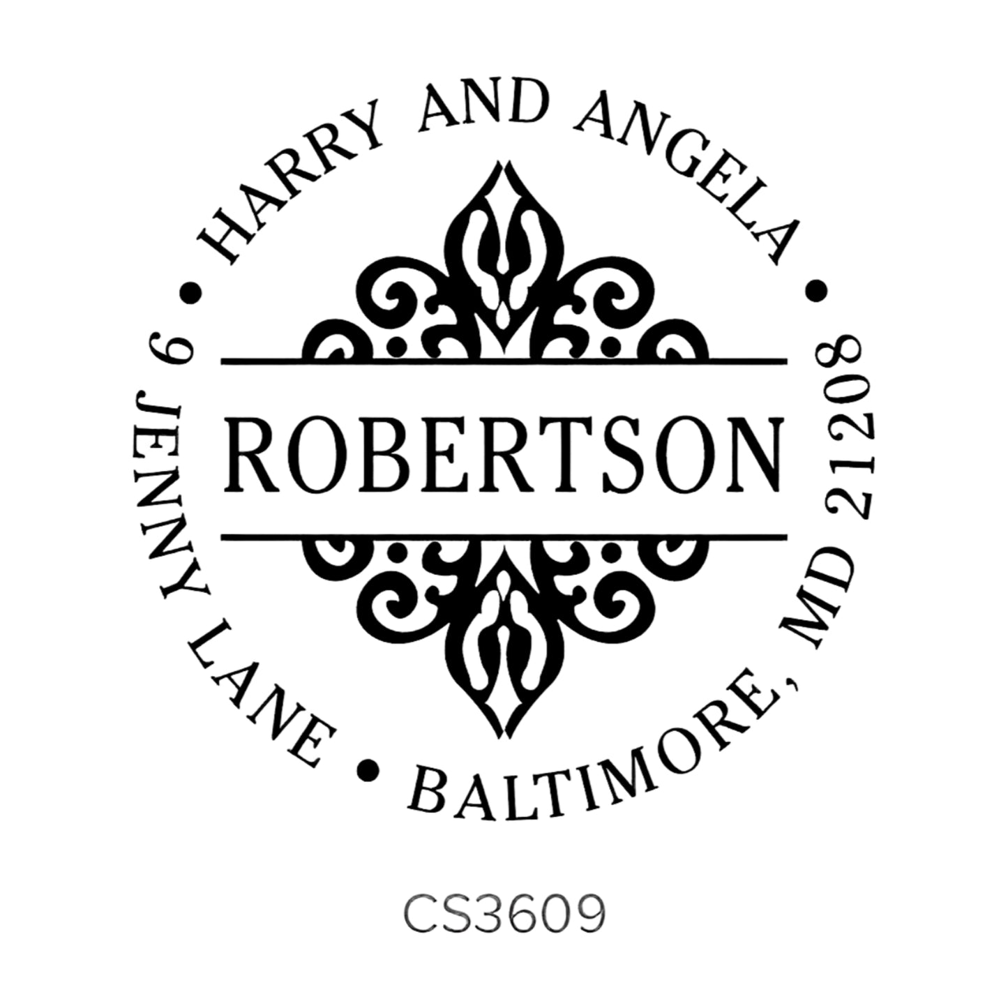 Custom Address Stamp CS3609 Three Designing Women