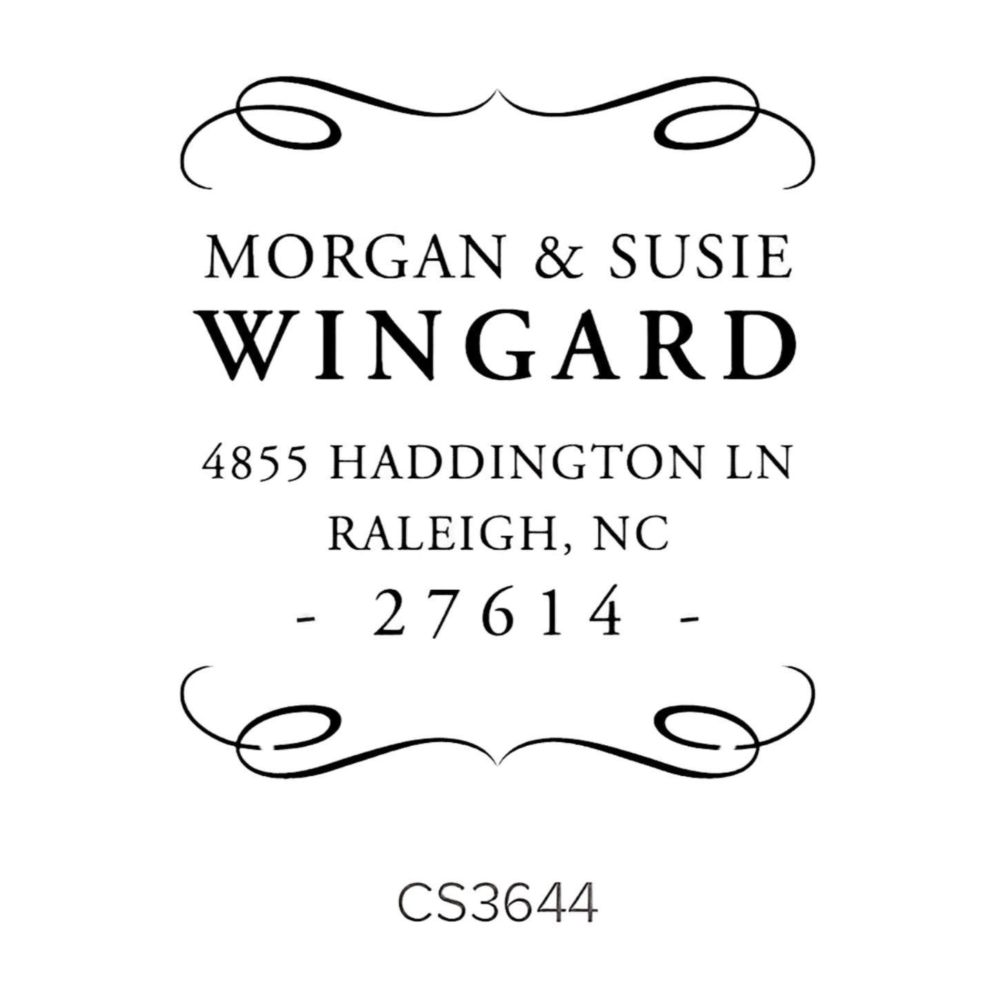 Custom Address Stamp CS3644 Three Designing Women