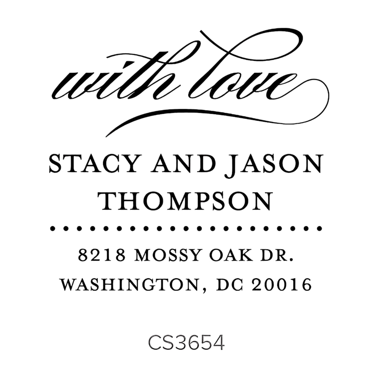 Custom Address Stamp CS3654 Three Designing Women