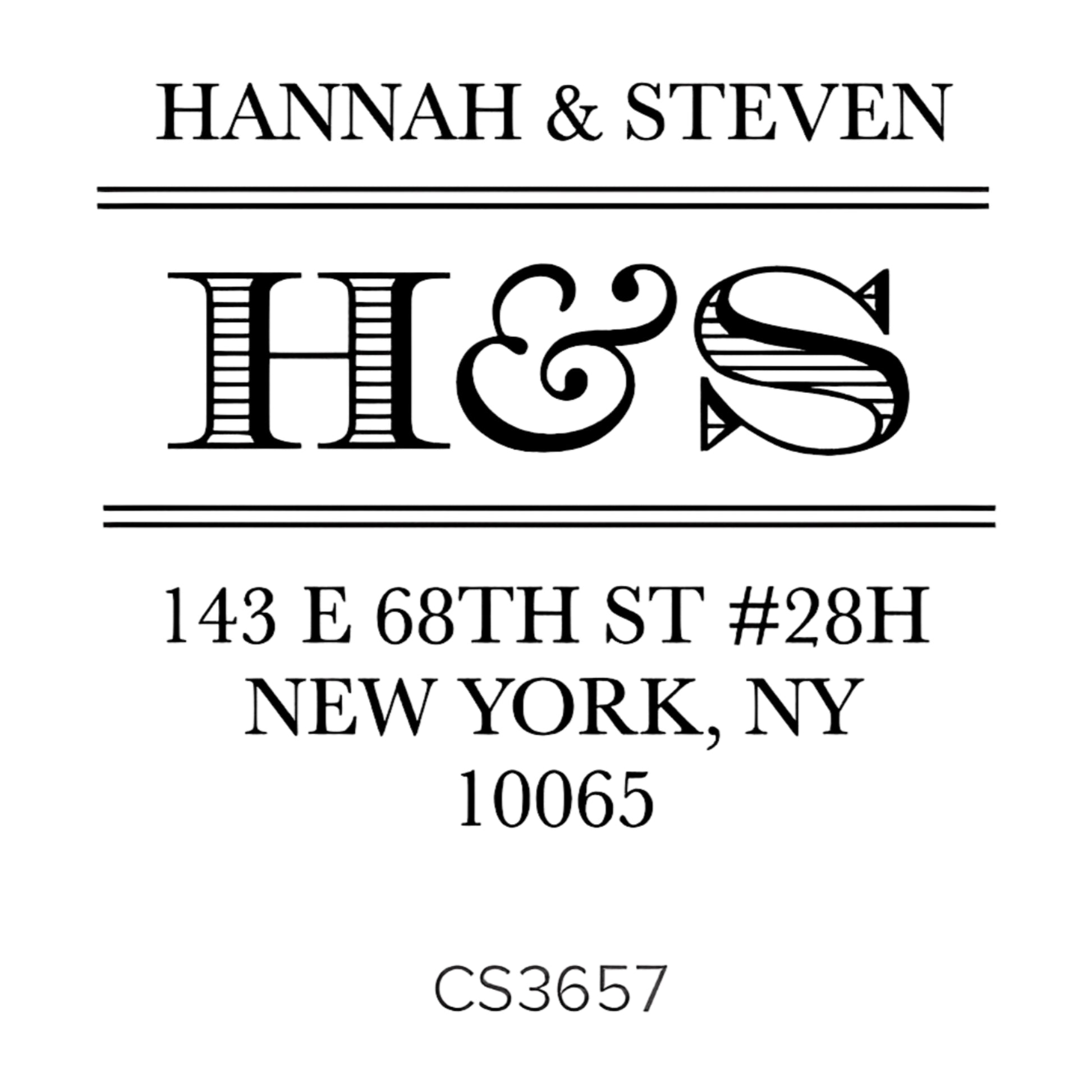 Custom Address Stamp CS3657 Three Designing Women