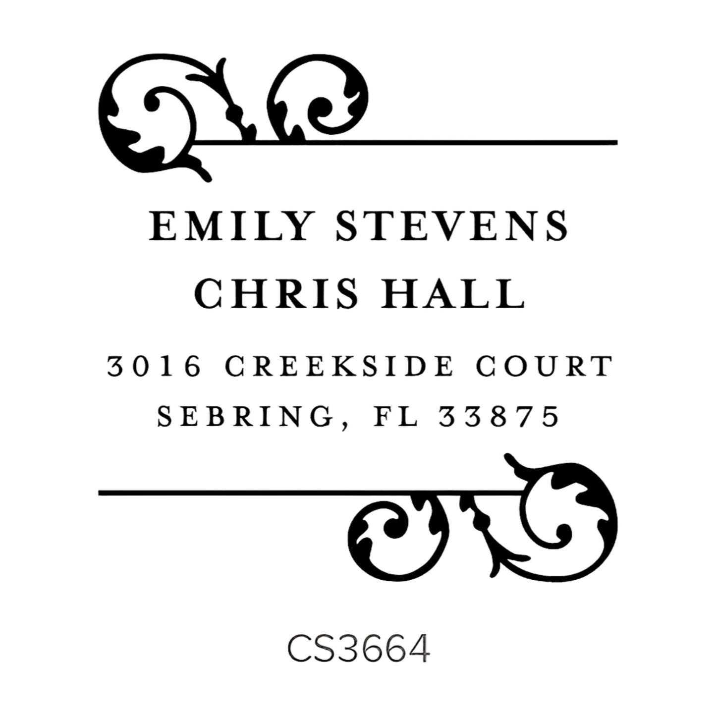 Custom Address Stamp CS3664 Three Designing Women