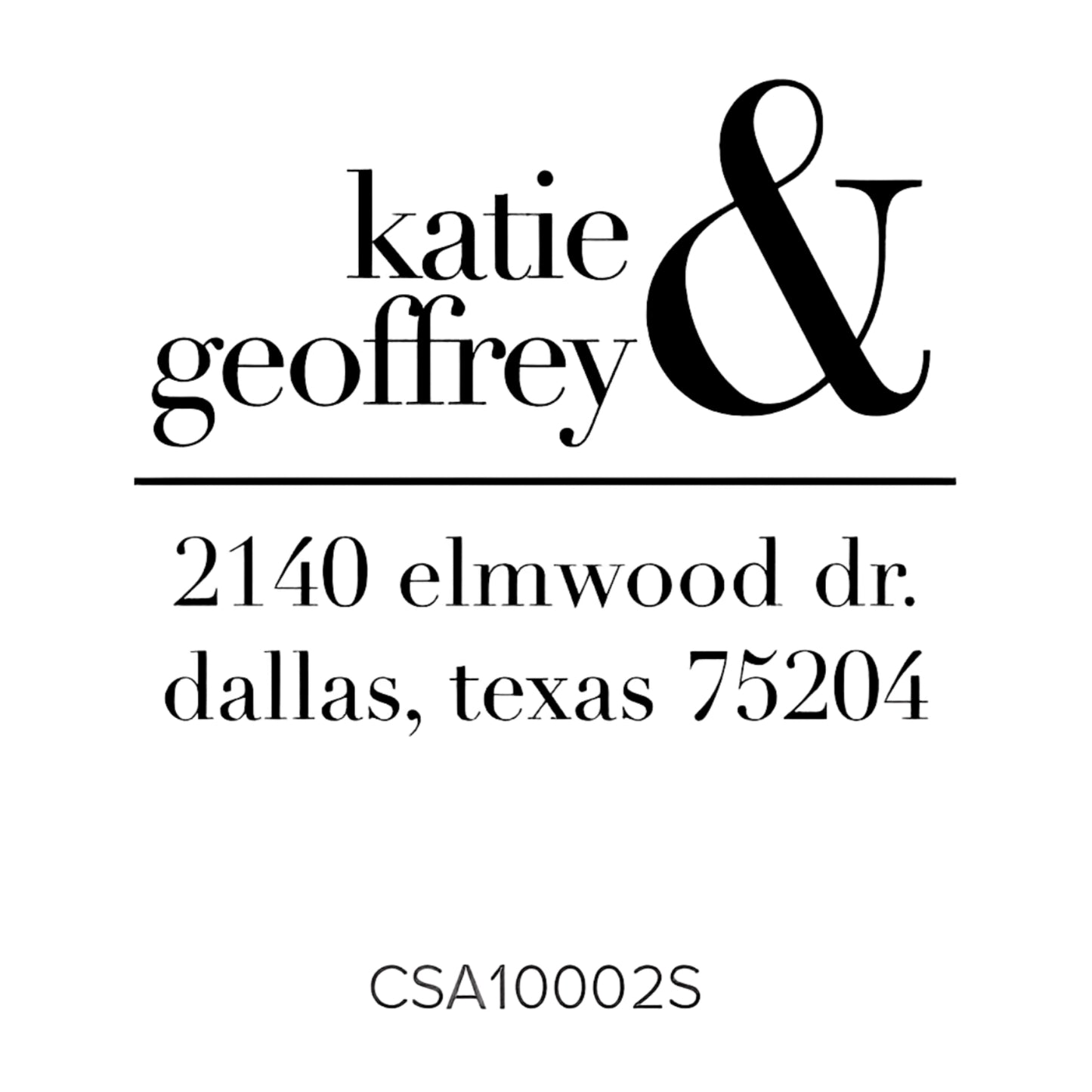 Custom Address Stamp CSA10002S Three Designing Women