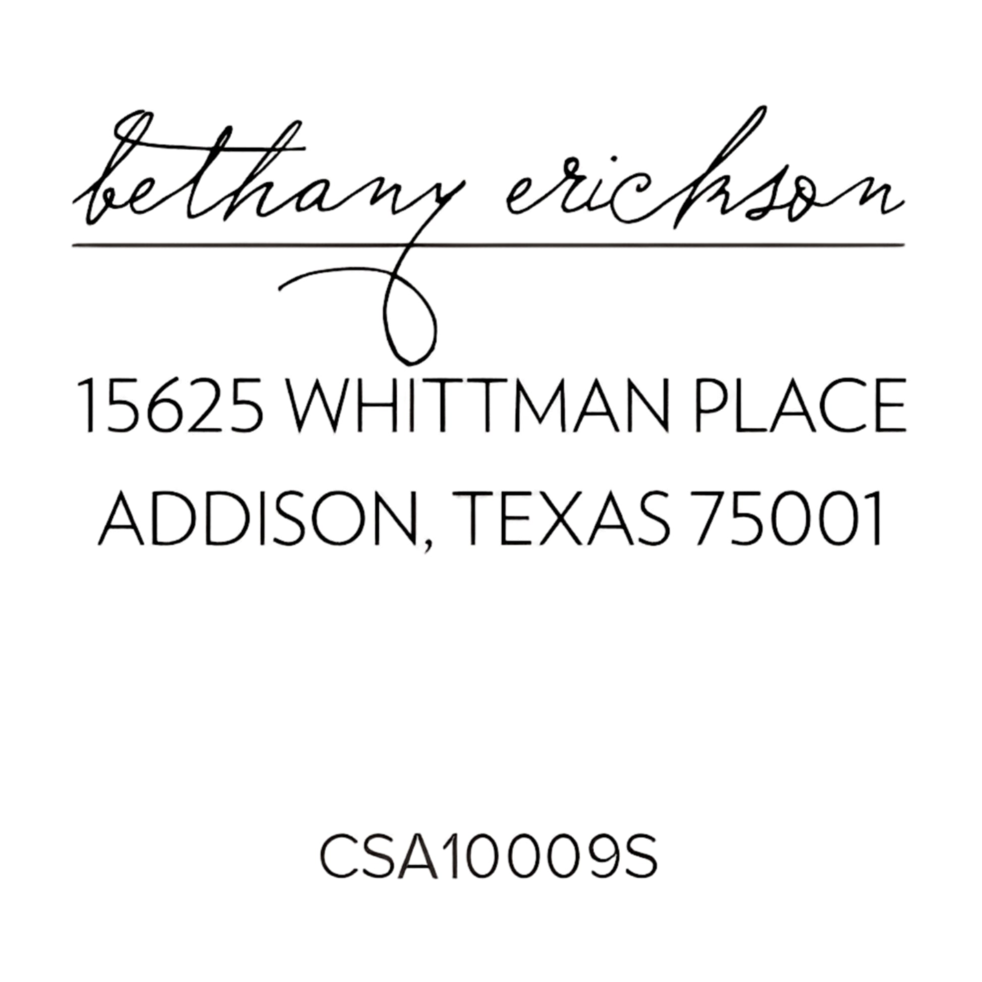 Custom Address Stamp CSA10009S Three Designing Women