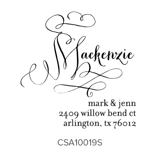 Custom Address Stamp CSA10019S Three Designing Women