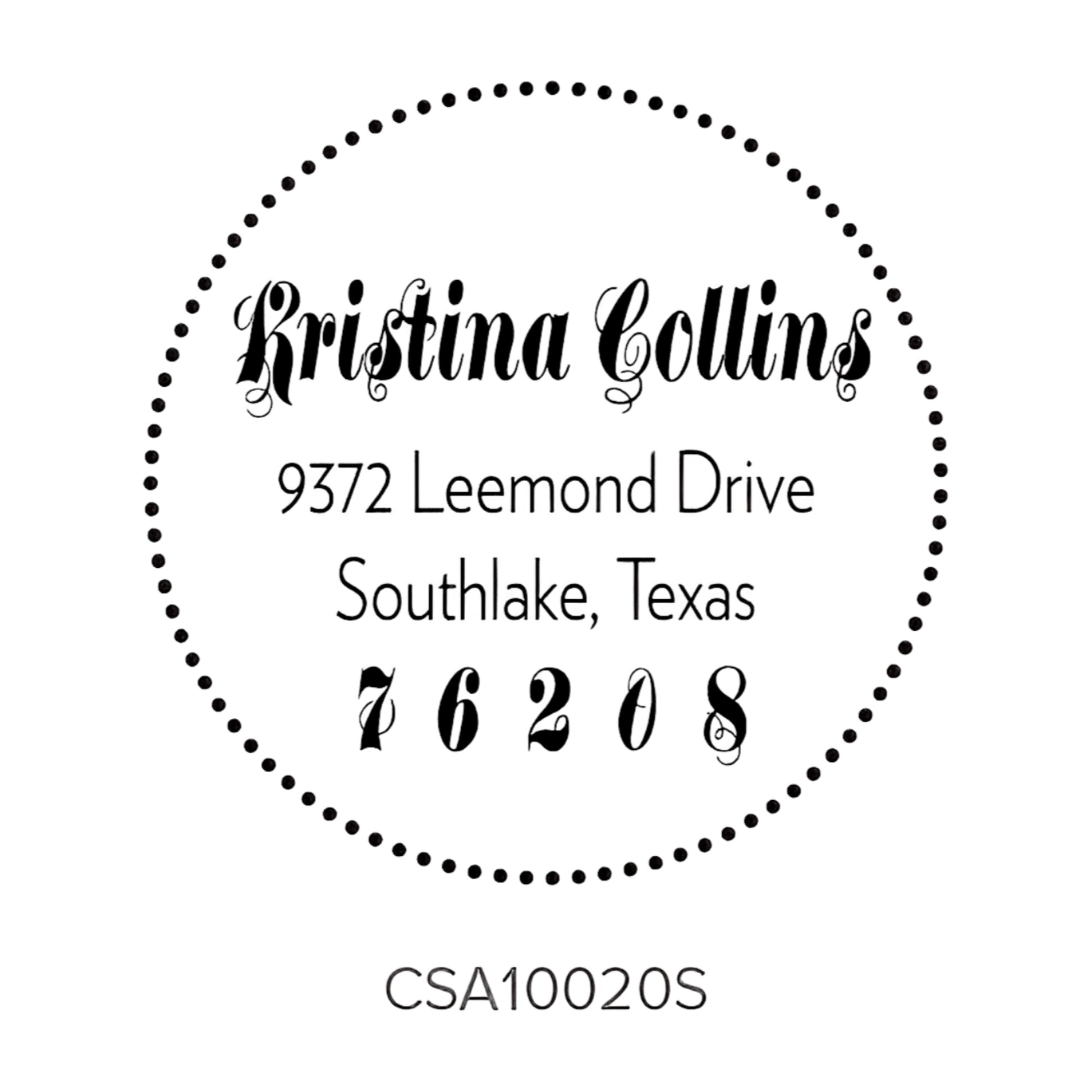 Custom Address Stamp CSA10020S Three Designing Women