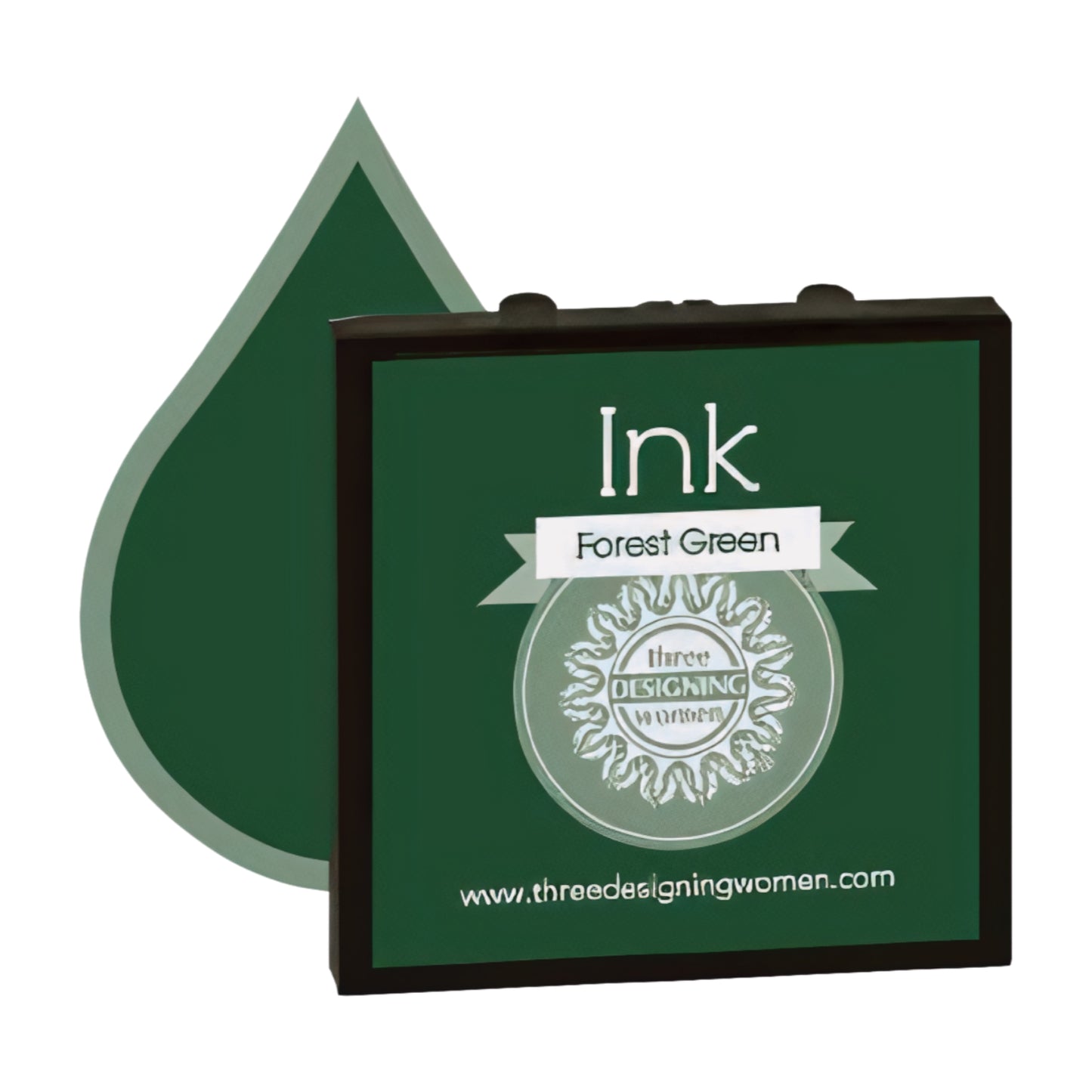Ink Replacement Cartridge "Forest Green" for Self-Inking Stampers Three Designing Women