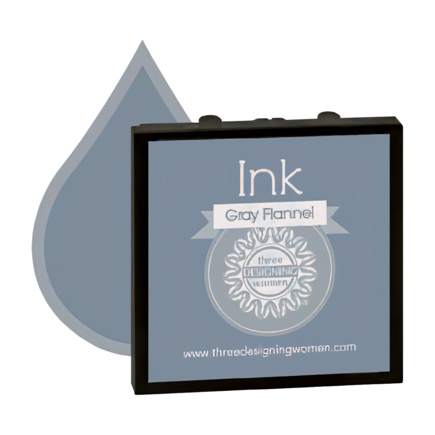 Ink Replacement Cartridge "Gray Flannel" for Self-Inking Stampers Three Designing Women