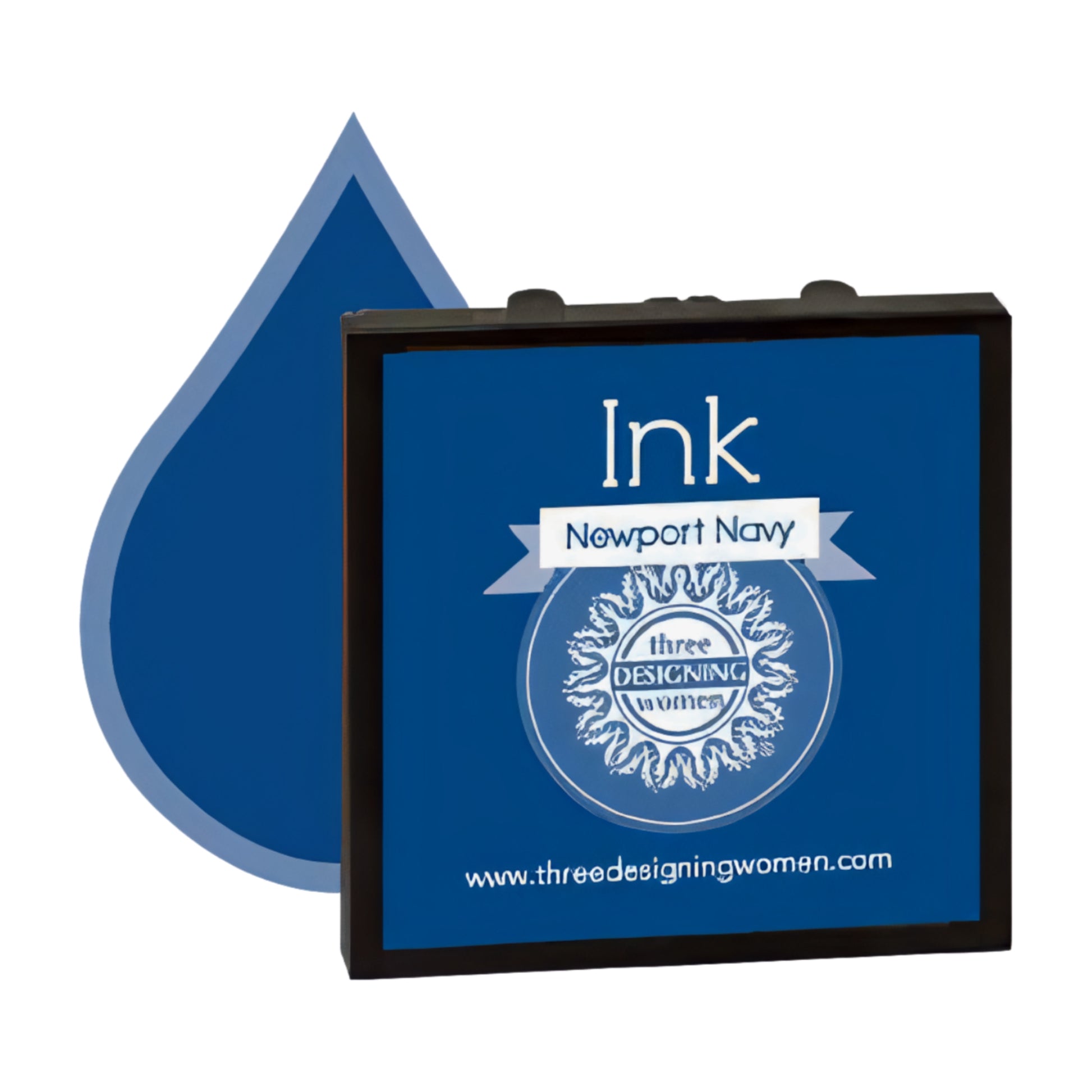 Ink Replacement Cartridge "Newport Navy" for Self-Inking Stampers Three Designing Women