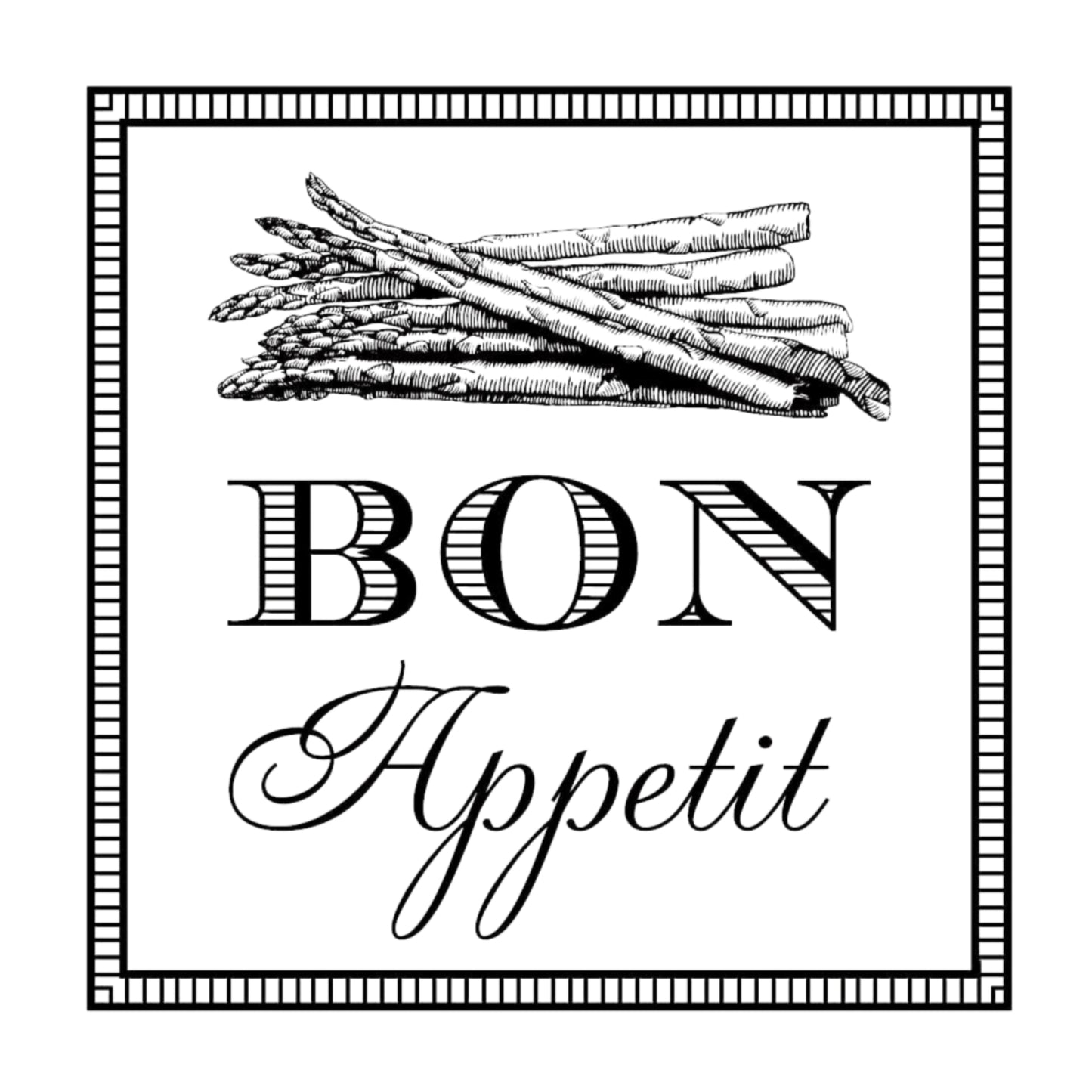 Kitchen Bon Appetit Mix & Match Stamp Clip Pack Three Designing Women