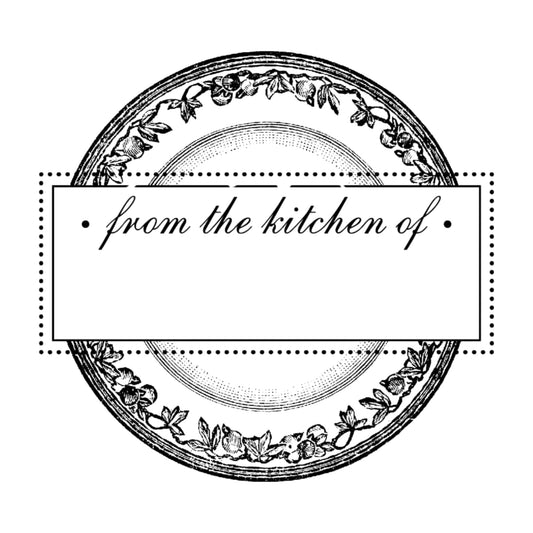 Kitchen Plate From Mix & Match Stamp Clip Pack Three Designing Women