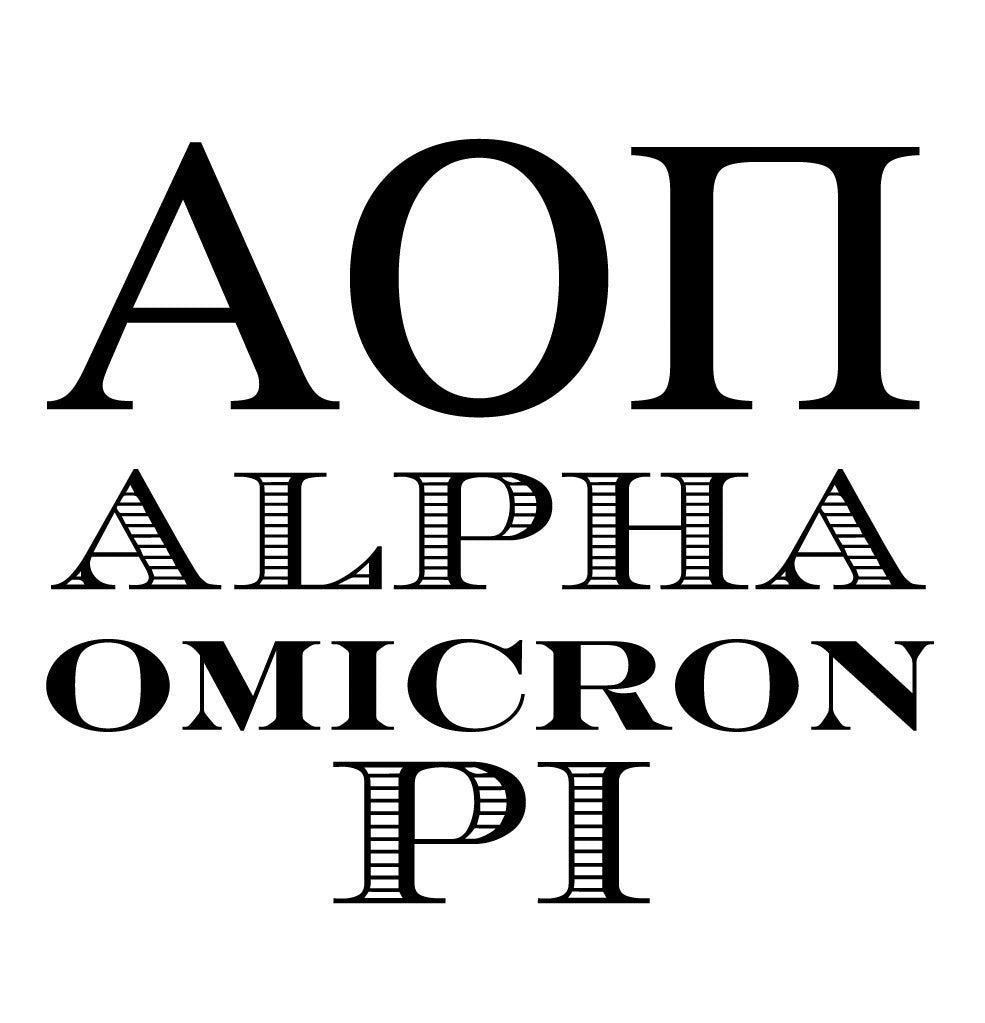 Sorority Alpha Omicron Pi Greek Mix & Match Stamp Clip Pack Three Designing Women