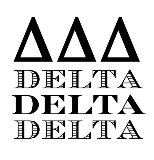 Sorority Delta Delta Delta Greek Mix & Match Stamp Clip Pack Three Designing Women