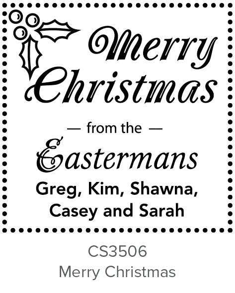 Custom Holiday Stamp CS3506MC Three Designing Women