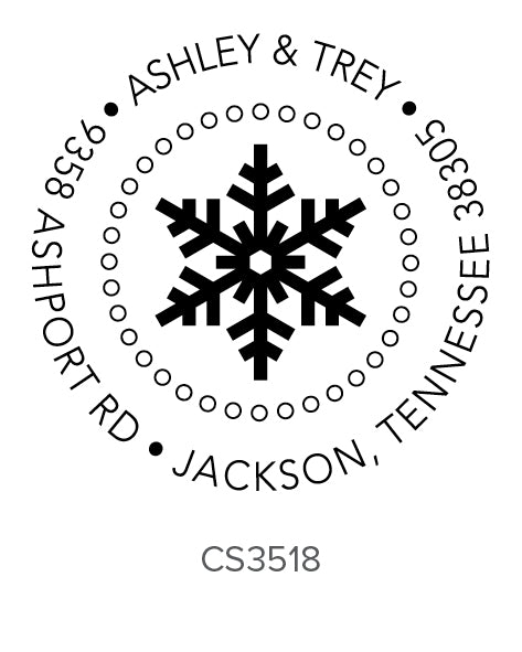 Custom Holiday Stamp CS3518 Three Designing Women
