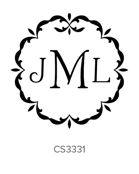 Custom Monogram Stamp CS3331 Three Designing Women