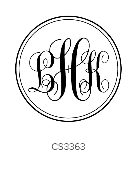 Custom Monogram Stamp CS3363 Three Designing Women