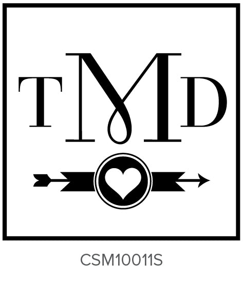 Custom Monogram Stamp CSM10011S Three Designing Women