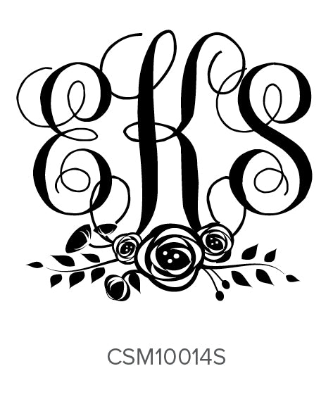 Custom Monogram Stamp CSM10014S Three Designing Women