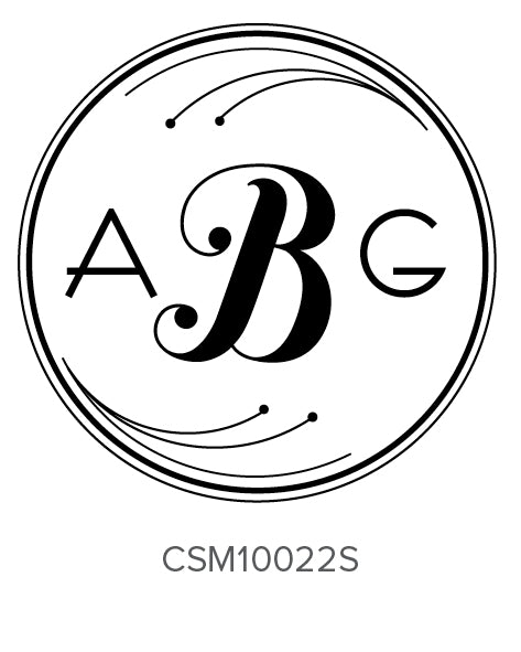 Custom Monogram Stamp CSM10022S Three Designing Women