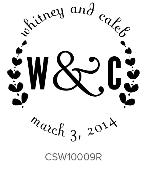 Custom Wedding Stamp CSW10009R Three Designing Women